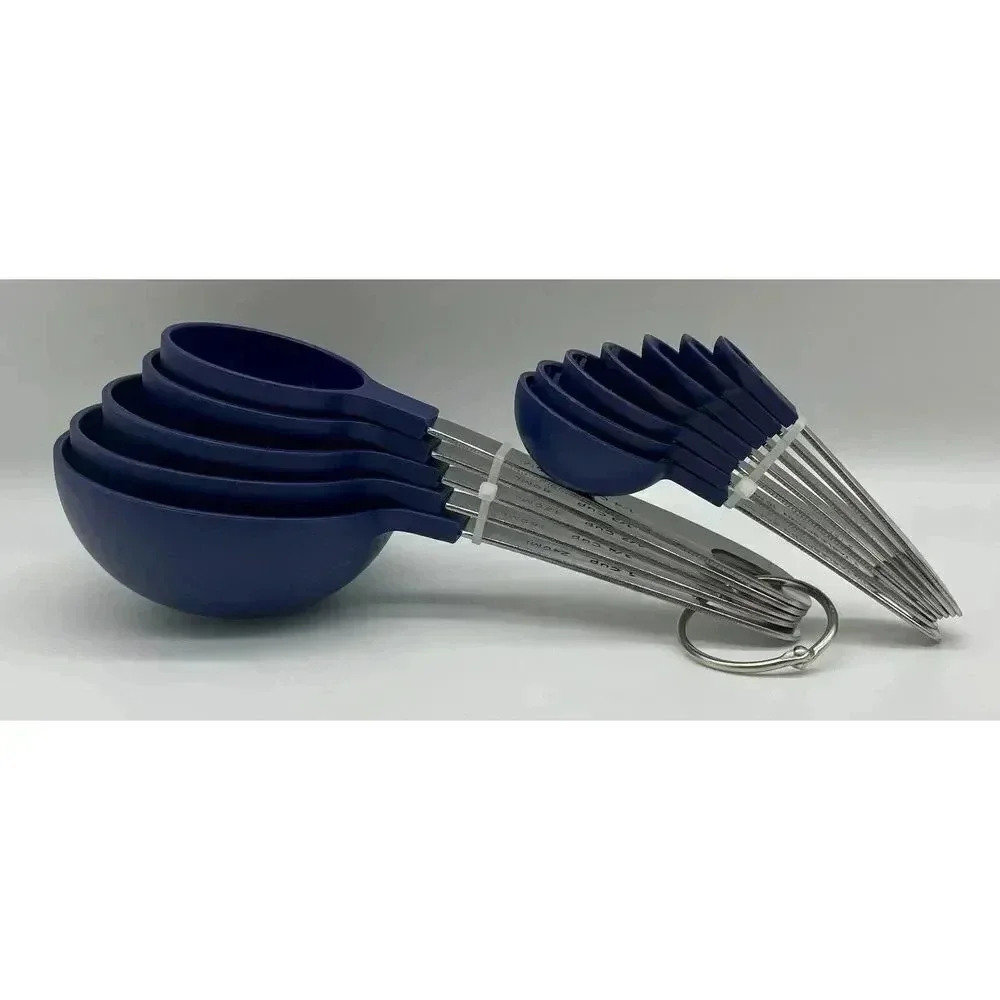 Cook With Color 12 PC‎ Measuring Cups Set Assorted Sizes Blue New - Picture 2 of 9